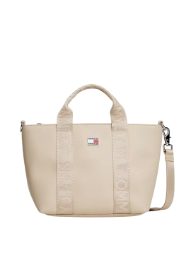 Γυναικεία Mini Tote Τσάντα Μπεζ Tommy Jeans AW0AW18063-ABY