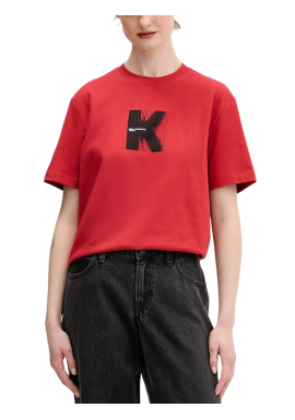 Γυναικείο T-shirt Κόκκινο Karl Lagerfeld Jeans B1W17055-1HC POMPEIAN RED