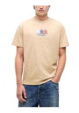 Ανδρικό T-shirt Μπεζ Tommy Jeans DM0DM23172-AB9