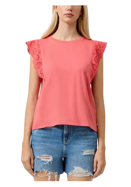 Γυναικείο Αμάνικο T-shirt Κοραλί S.Oliver 2180391-3101
