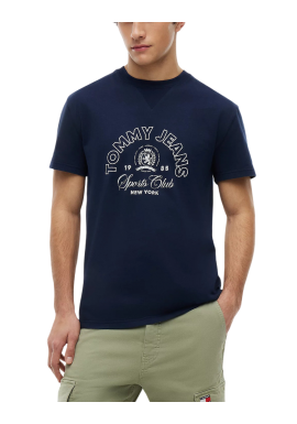 Ανδρικό T-shirt Navy Μπλε Tommy Jeans DM0DM23175-C1G