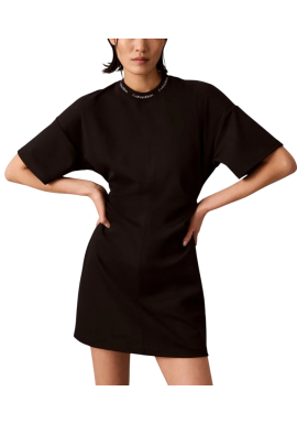 Γυναικείο Κοντομάνικο Φόρεμα Μαύρο Calvin Klein LV047G251G-UB1