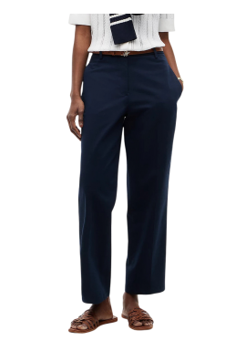 Γυναικείο Slim Straight Παντελόνι Navy Μπλε Tommy Hilfiger WW0WW52817-C1G
