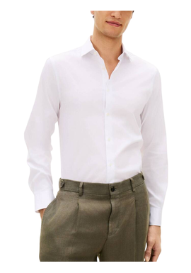 Ανδρικό Πουκάμισο Λευκό Tommy Hilfiger MW0MW42779-YCF