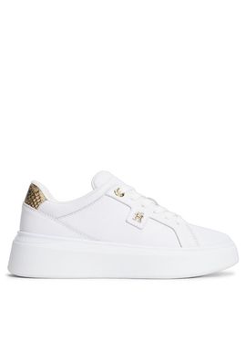 Γυναικεία Δερμάτινα Sneakers Λευκά Tommy Hilfiger FW0FW09456-YBS