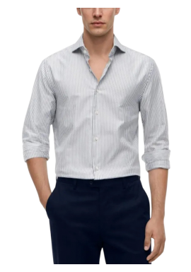 Ανδρικό Ριγέ Πουκάμισο Tommy Hilfiger MW0MW39753-DCC