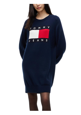 Γυναικείο Πλεκτό Φόρεμα Navy Μπλε Tommy Jeans DW0DW23315-C1G