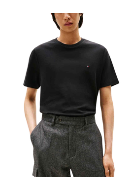 Ανδρικό T-shirt Μαύρο Tommy Hilfiger MW0MW37508-BDS