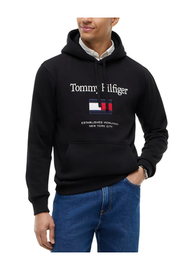 Ανδρικό Φούτερ Μαύρο Tommy Hilfiger MW0MW42735-BDS