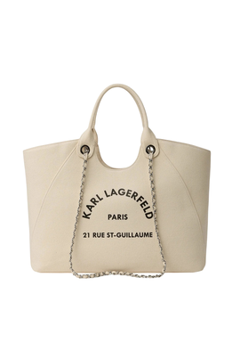 Γυναικεία K/RSG CHAIN SHOPPER Τσάντα Μπεζ Karl Lagerfeld B3W50068-106 Natural
