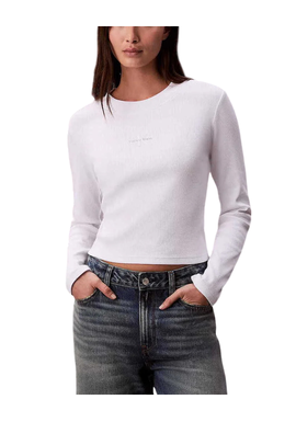 Γυναικείο Μακρυμάνικο T-shirt Λευκό Calvin Klein LV047A803G-YAA