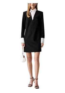 Γυναικείο Φόρεμα Μαύρο Karl Lagerfeld B3W13043-101 White/Black
