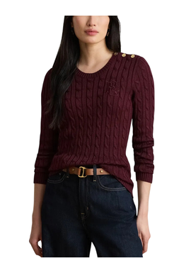 Γυναικείο Πουλόβερ Μπορντό Ralph Lauren 200P14039503-RED
