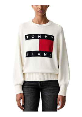 Γυναικείο Πουλόβερ Εκρού Tommy Jeans DW0DW23450-YBH