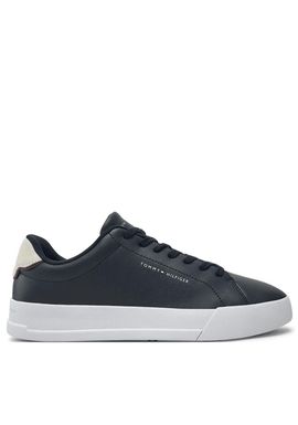 Ανδρικά Δερμάτινα Sneakers Navy Μπλε Tommy Hilfiger FM0FM05367-DW5