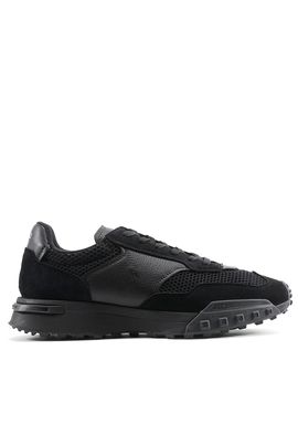 Ανδρικά Δερμάτινα Eldridge Sneakers Μαύρα Ralph Lauren 809P15094001-Black