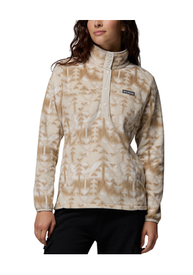 Γυναικείο Benton Springs Printed 1/2 Snap Fleece Μπεζ Columbia 2085611-271