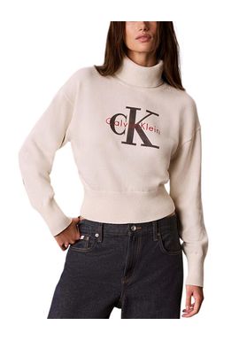 Γυναικείο Ζιβάγκο Πουλόβερ Λευκό Calvin Klein LV047H329G-YAS