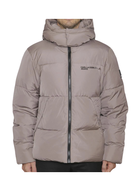 Ανδρικό Puffer Μπουφάν Καφέ Karl Lagerfeld Jeans B3M15011-2QL Iron