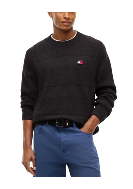 Ανδρικό Πουλόβερ Μαύρο Tommy Jeans DM0DM23571-H08