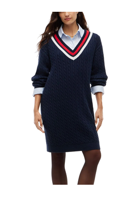 Γυναικείο Πλεκτό Φόρεμα Navy Μπλε Tommy Jeans DW0DW23540-C1G