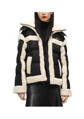 Γυναικείο Shearling Μπουφάν Μαύρο Karl Lagerfeld B4W15004-999 Black
