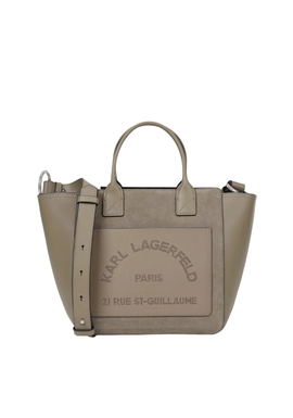 Γυναικεία Δερμάτινη K/Daily Tote Τσάντα Γκρι Karl Lagerfeld B3W30094-1KU Ash Grey