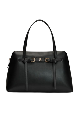 Γυναικεία Buckle Tote Τσάντα Μαύρη Tommy Hilfiger AW0AW19032-BDS