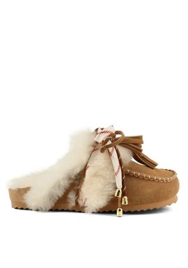 Γυναικείες Slofi Furry Παντόφλες Ταμπά Colors Of California HC SHSLOFI04-TAN