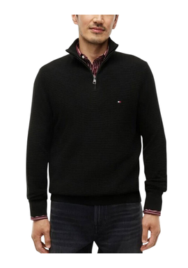 Ανδρικό Πουλόβερ Μαύρο Tommy Hilfiger MW0MW44760-BDS