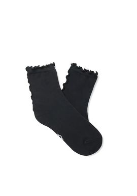Γυναικείες Karsyn Lettuce Edge Quarter II Κάλτσες Μαύρες UGG 1175251-BLK