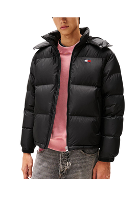 Ανδρικό Alaska Μπουφάν Μαύρο Tommy Jeans DM0DM22036-BDS