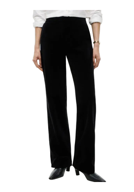 Γυναικείο Slim Βελουτέ Παντελόνι Μαύρο Tommy Hilfiger WW0WW52201-BDS