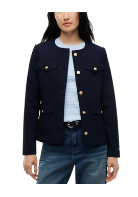 Γυναικείο Slim Σακάκι Navy Μπλε Tommy Hilfiger WW0WW51728-C1G