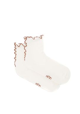 Γυναικείες Karsyn Lettuce Edge Quarter II Κάλτσες Μπεζ UGG 1175251-VHS