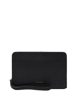 Ανδρικό Δερμάτινο Τσαντάκι Χειρός Μαύρο Calvin Klein LV04D1153G-UB1