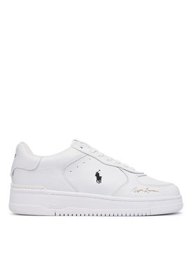 Ανδρικά Δερμάτινα Masters Court Sneakers Λευκά Ralph Lauren 809P17938001-White