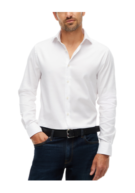 Ανδρικό Πουκάμισο Λευκό Tommy Hilfiger MW0MW44718-YBR