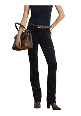Γυναικείο Κοτλέ Παντελόνι Navy Μπλε Ralph Lauren 200B27754006-NAVY