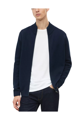 Ανδρική Πλεκτή Ζακέτα Navy Μπλε S.Oliver 2182803-5978