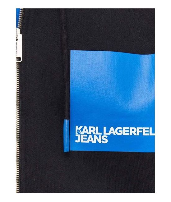 Ανδρική Ζακέτα Μαύρη Karl Lagerfeld Jeans 235D1803-J101 BLACK