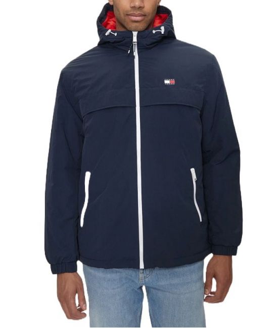 Ανδρικό Chicago Αντιανεμικό Μπουφάν Navy Μπλε Tommy Jeans DM0DM18908-C1G