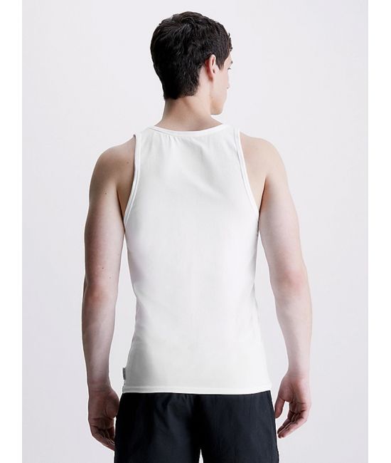 Ανδρικό Σετ Φανελάκια 2 Τεμάχια Λευκά Calvin Klein 000NB1099A-100