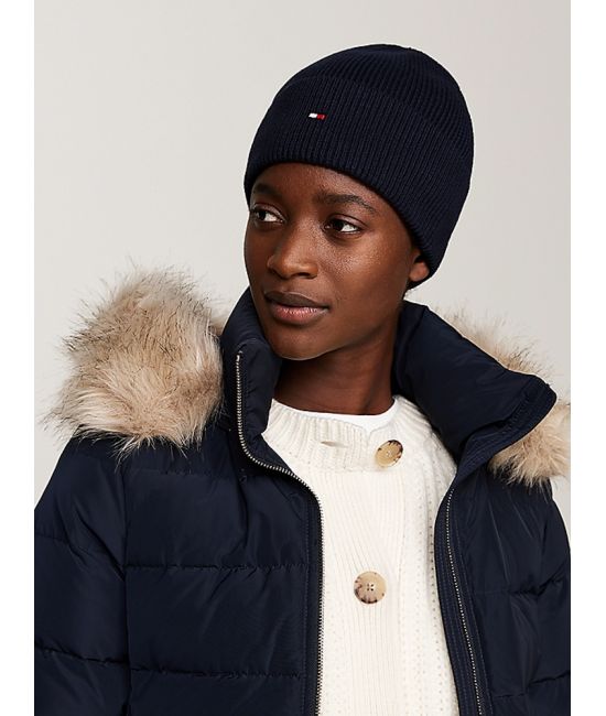 Γυναικείο Essential Flag Σκουφάκι Navy Μπλε Tommy Hilfiger AW0AW16637-DW6