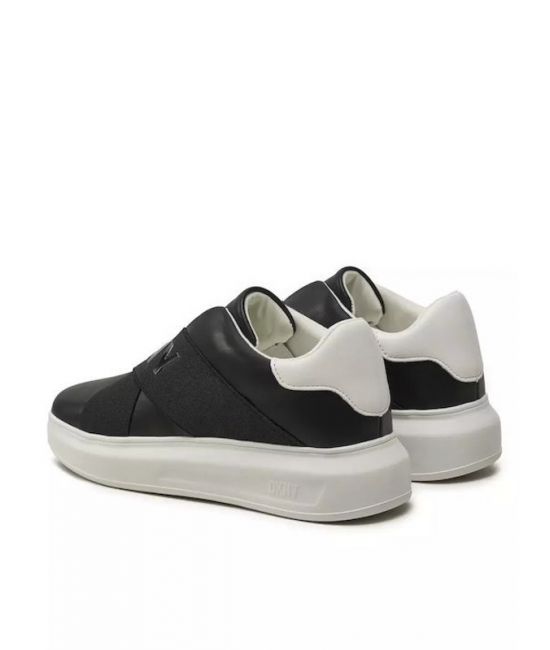 Γυναικεία Δερμάτινα Jaye Slip On Sneakers Μαύρα DKNY K4467549-BLACK
