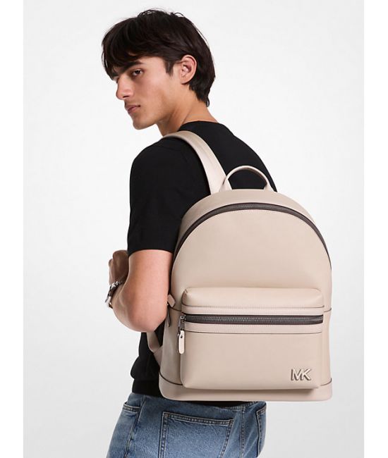 Ανδρική Δερμάτινη Τσάντα Πλάτης Μπεζ Michael Kors 33S5TEDM2L-182