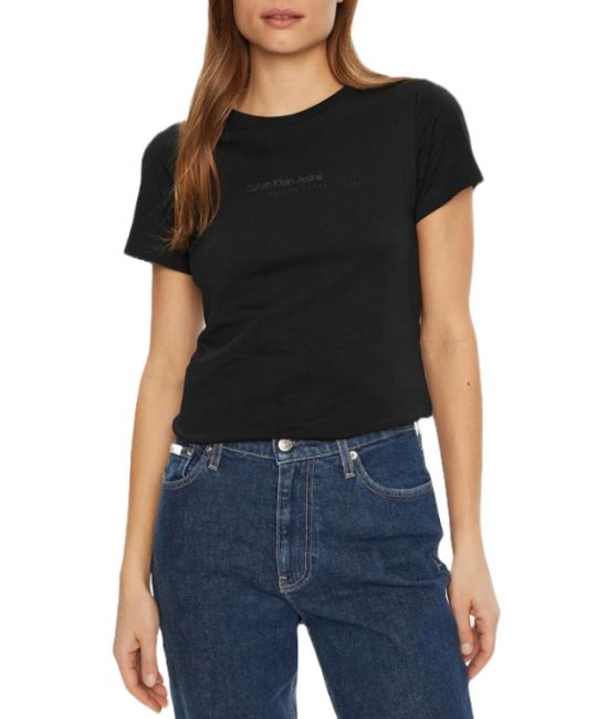 Γυναικείο Intitutional Graphic Slim T-shirt Μαύρο Calvin Klein J20J224990-BEH