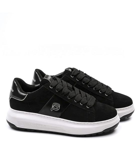 Ανδρικά Δερμάτινα Sneakers Μαύρα Karl Lagerfeld KL57527-20X BLACK