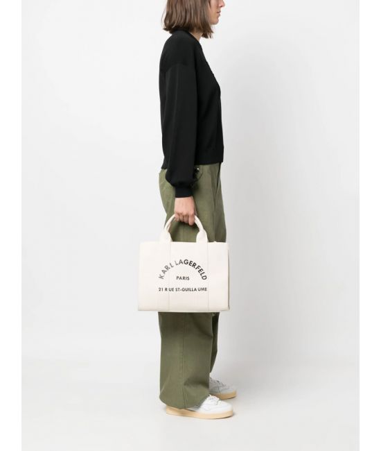 Γυναικεία K/Rsg Tote Τσάντα Εκρού Karl Lagerfeld A1W50010-106 Natural