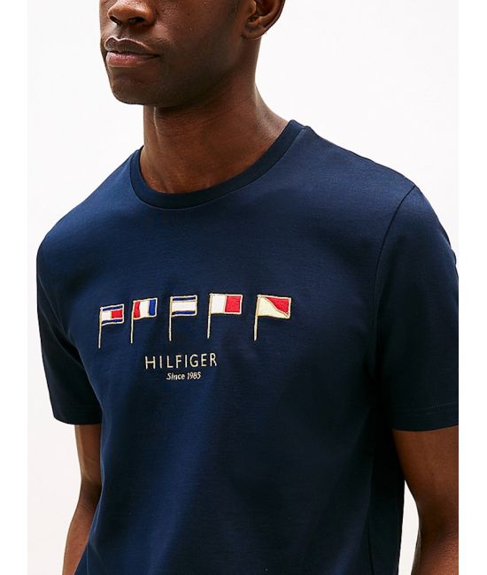 Ανδρικό T-shirt Navy Μπλε Tommy Hilfiger MW0MW38616-DW5